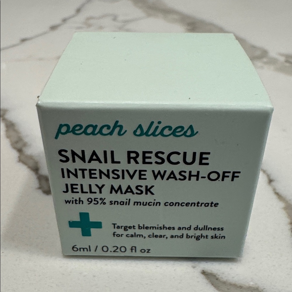 🌸5/$25🌸 Peach & Lily peach slices snail rescue intensive wash-off jelly mask